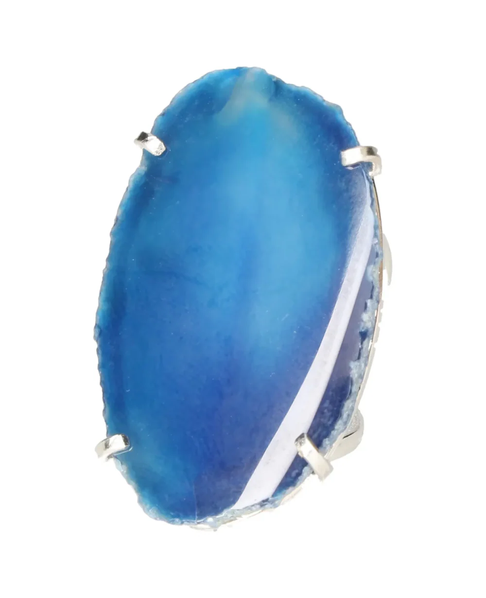 Agate Slice Arc And Wire Ring Silver 603638 P30 - Image 3
