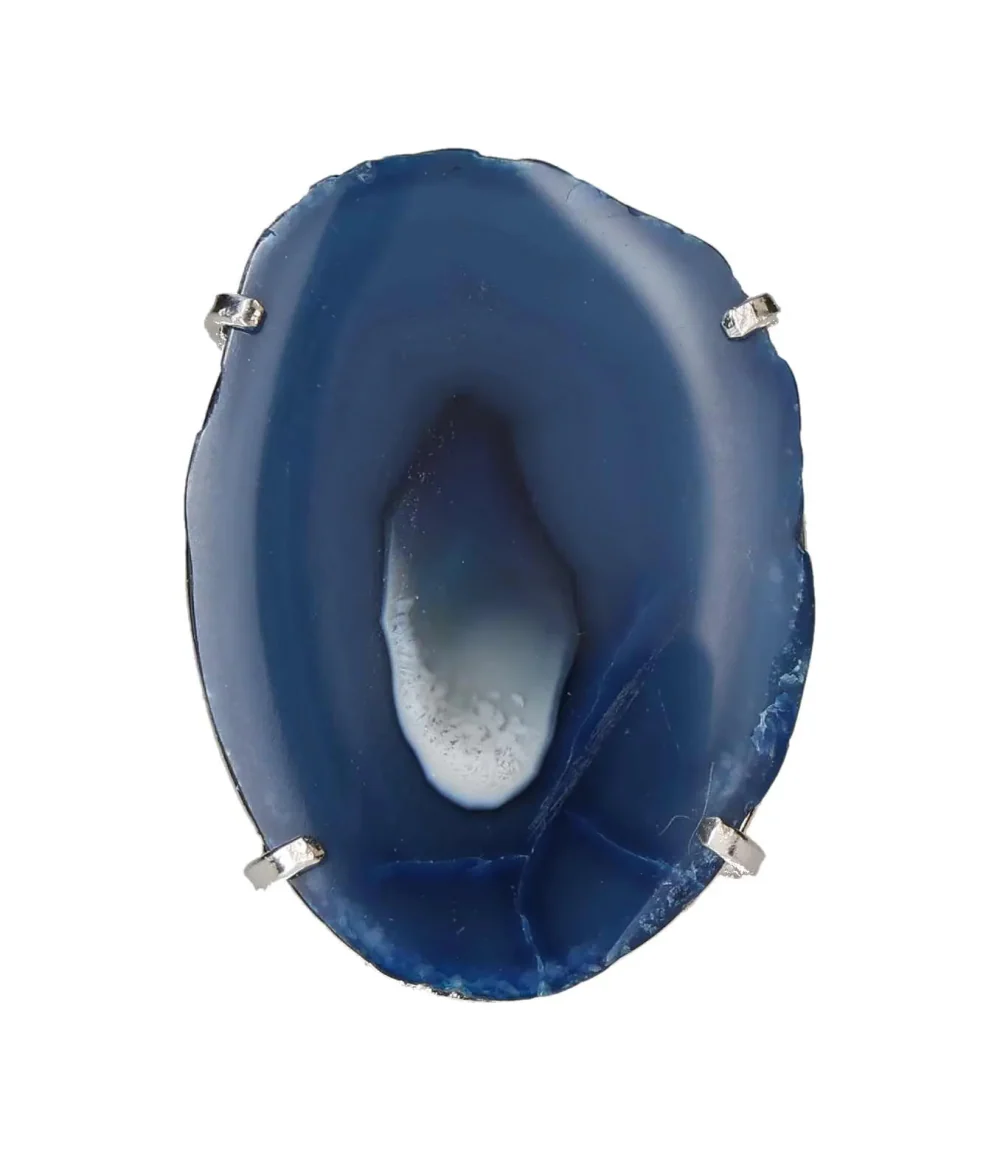 Agate Slice Arc And Wire Ring Silver 603669 P30 - Image 3