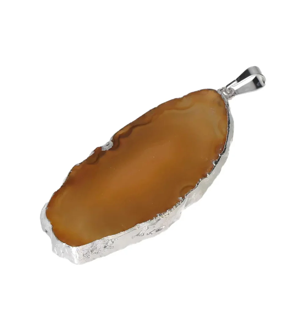 Earth Tone Agate Slice Pendant 608893 - Image 3