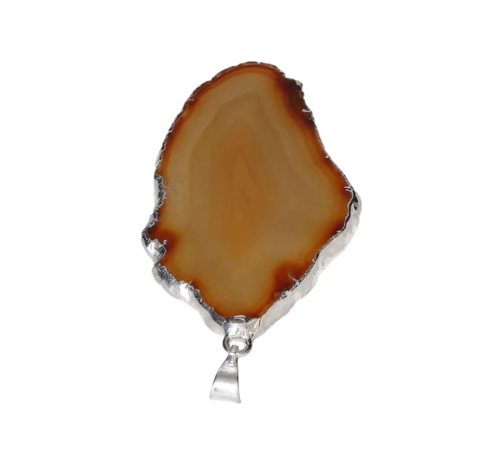 Earth Tone Agate Slice Pendant 608909 - Image 4