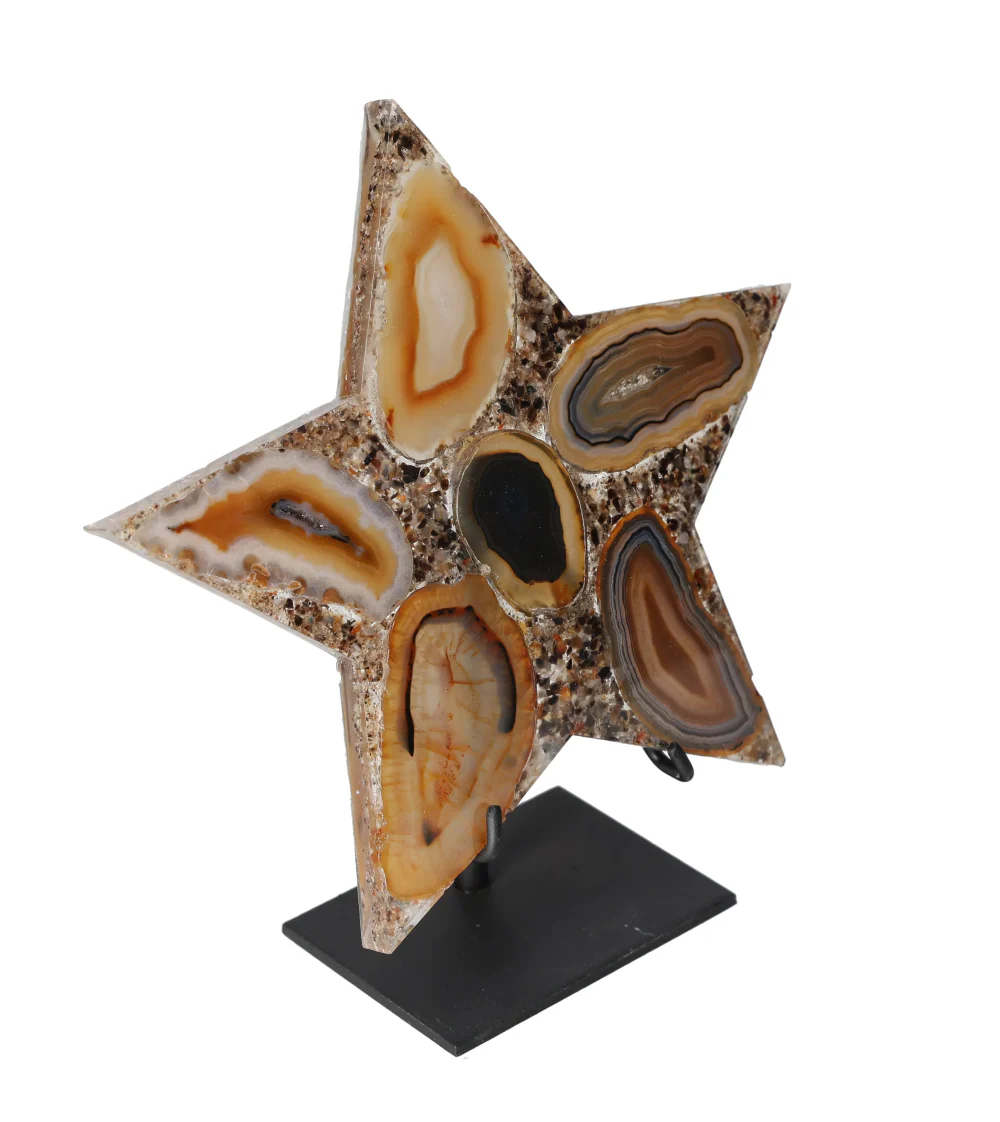 Agate Star With Metal Base 625197 - Image 2