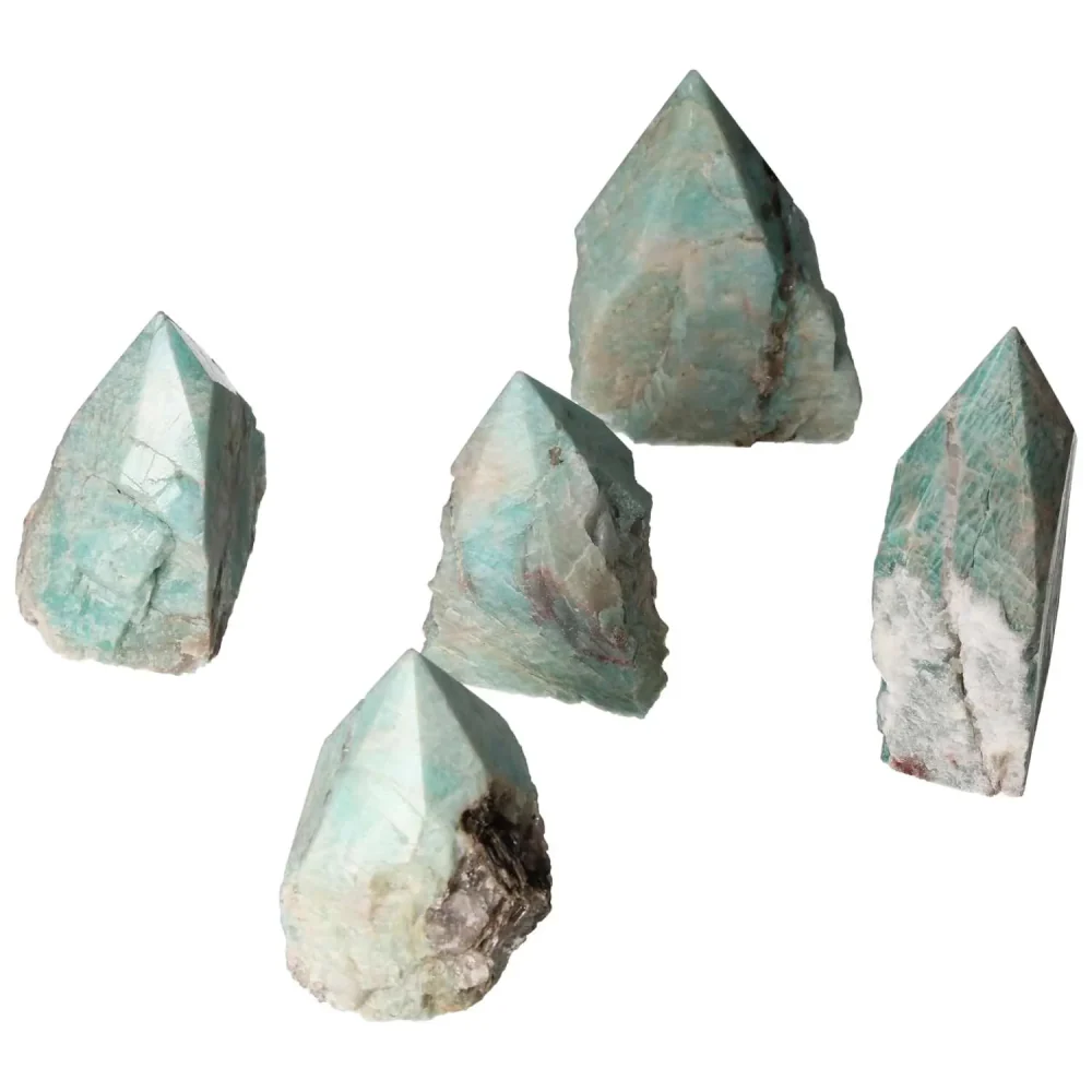 Amazonite Semi-polished Point 575218 - Image 11