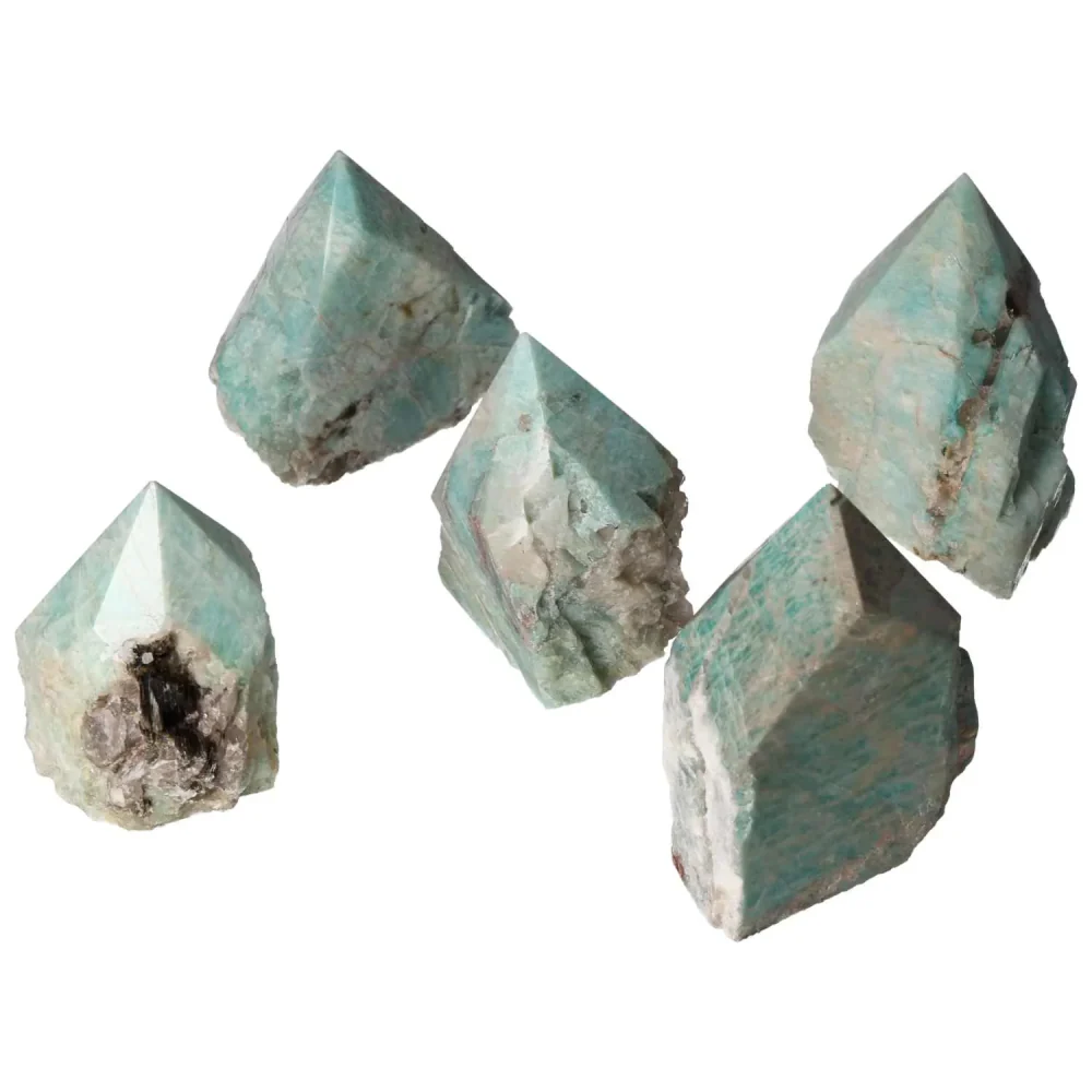 Amazonite Semi-polished Point 575218 - Image 12