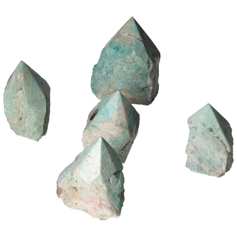 Amazonite Semi-polished Point 575218 - Image 16