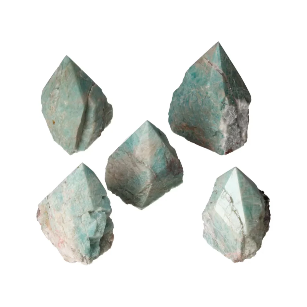 Amazonite Semi-polished Point 575218 - Image 9