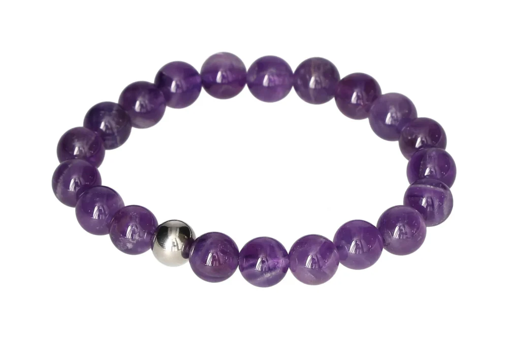 Amethyst 8 mm Bracelet 17 cm 634021