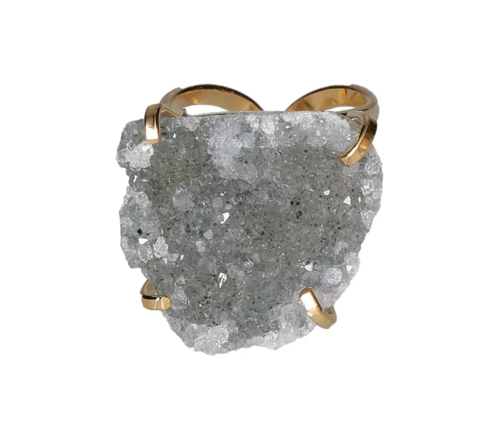 Amethyst Cluster Arc And Wire Ring Gold 600750 P30 - Image 3
