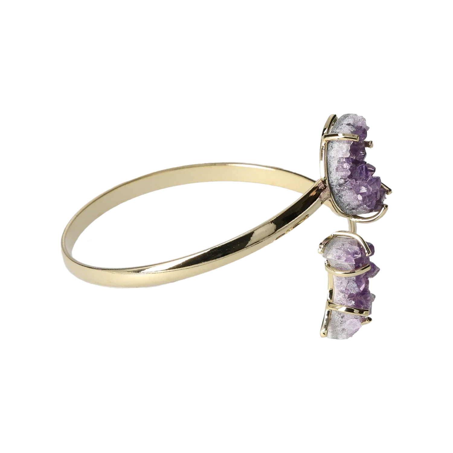 Amethyst Druse Moon Bracelet Gold 40000207 - Image 2