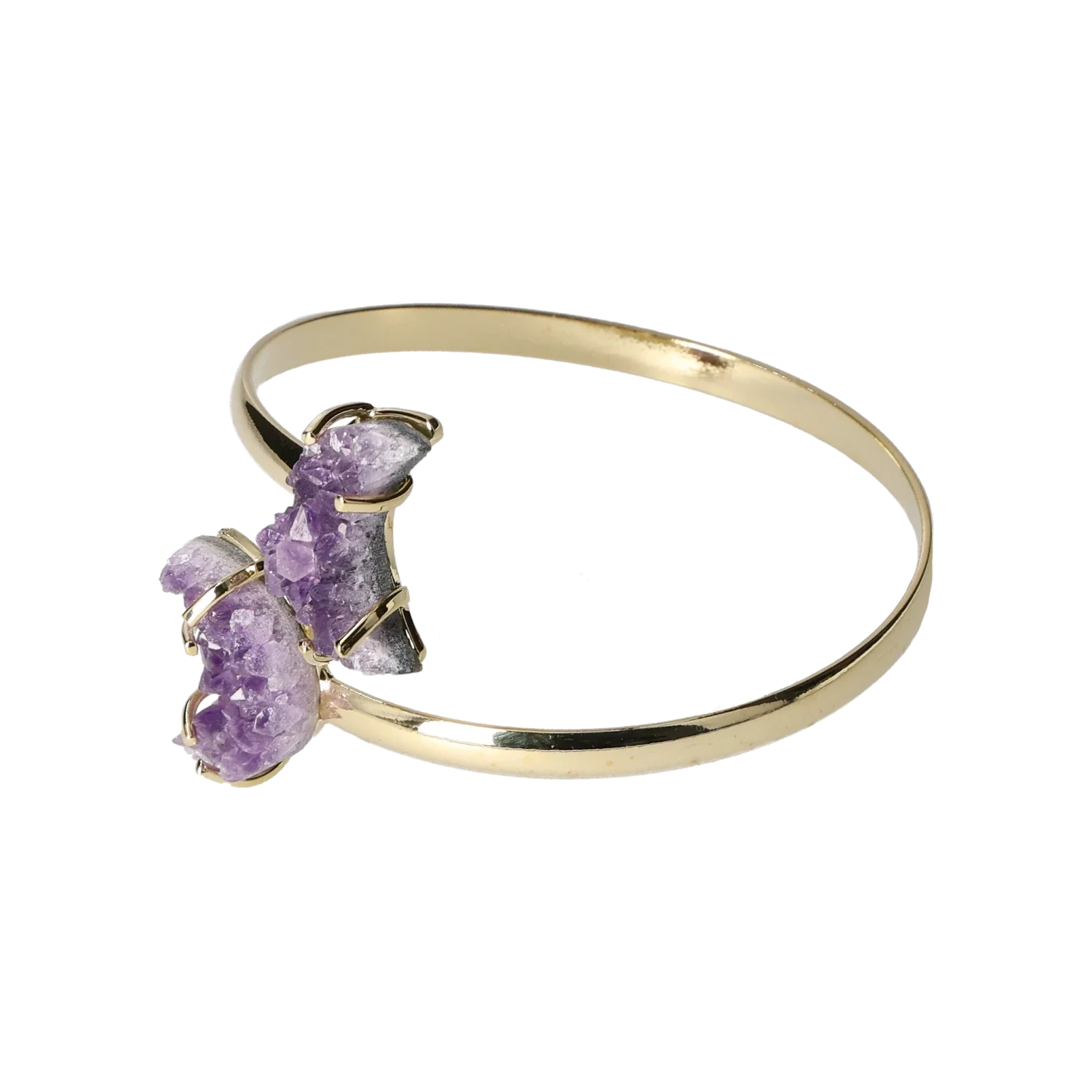 Amethyst Druse Moon Bracelet Gold 40000207 - Image 3