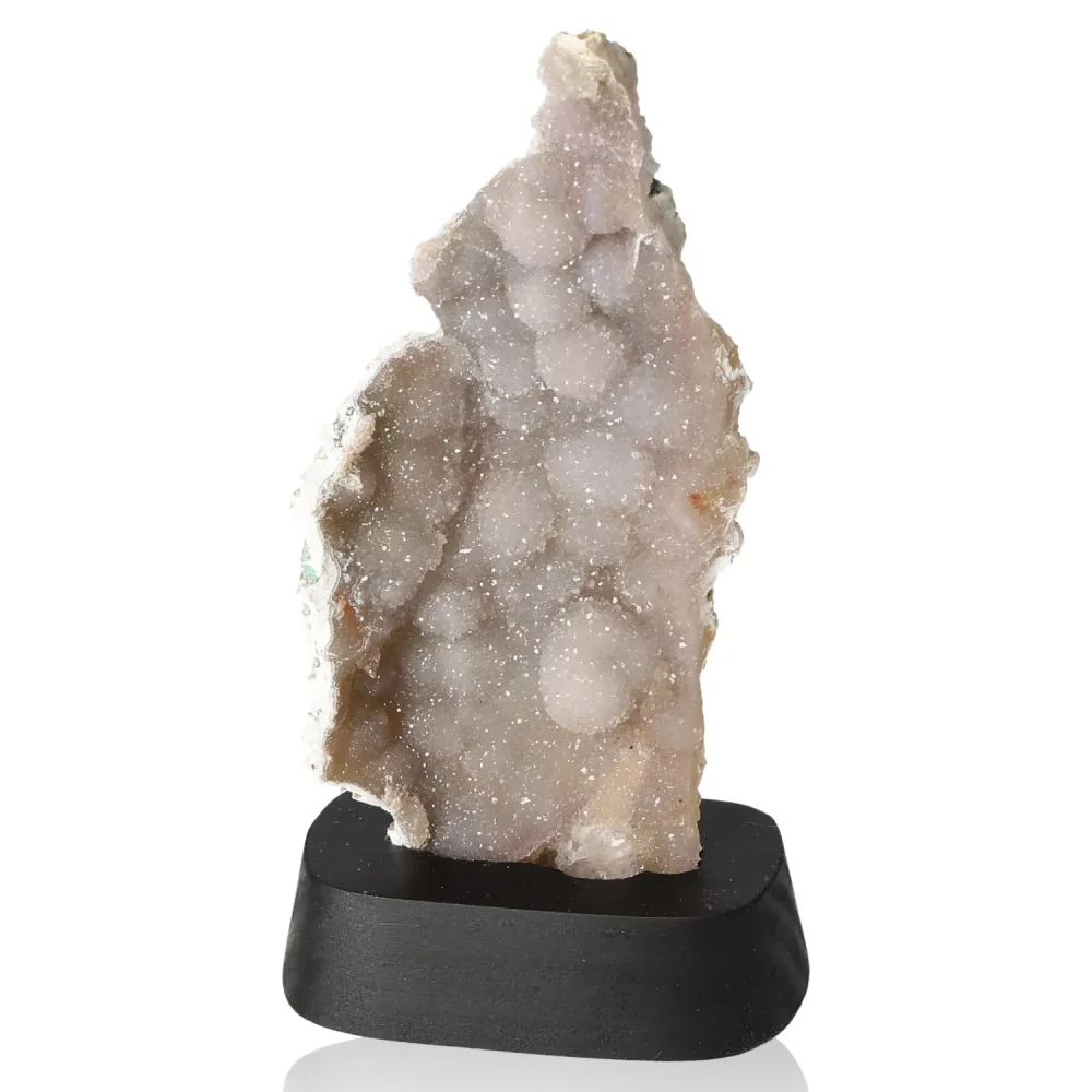 Amethyst Flower Wooden Base 035804