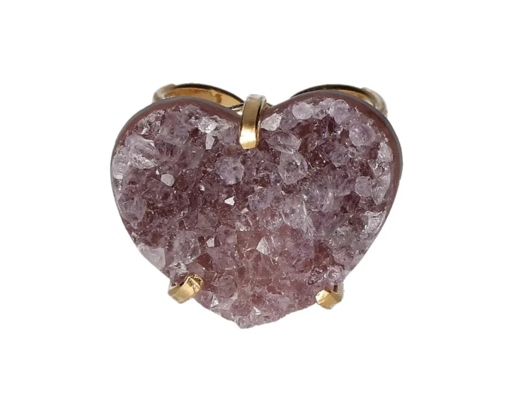 Amethyst Heart Arc And Wire Ring Gold 600576 P30 - Image 3