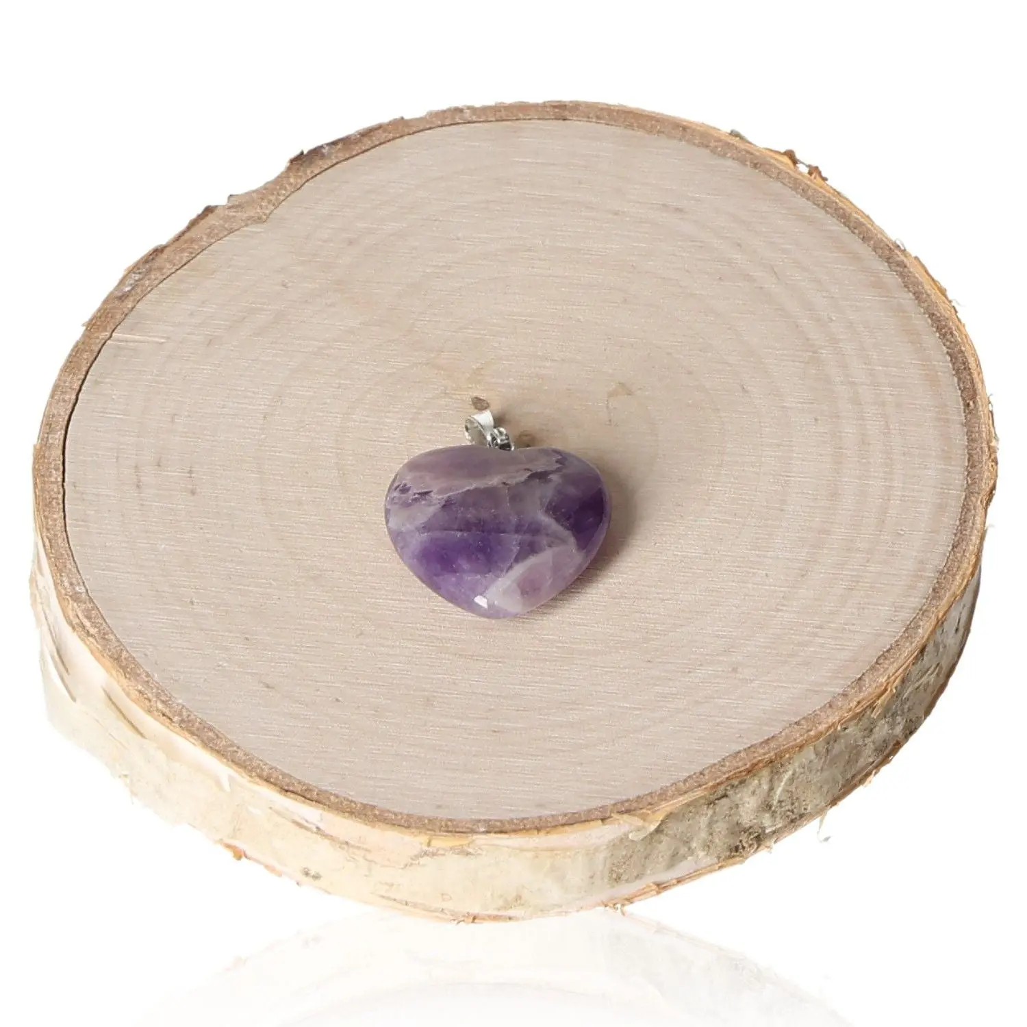 Amethyst Heart Pendant 20mm 555753 P30