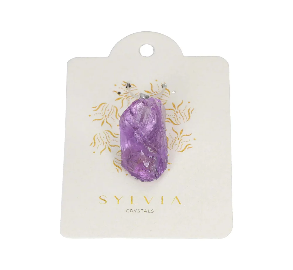 Amethyst Pendant Rough Silver 631983 P30