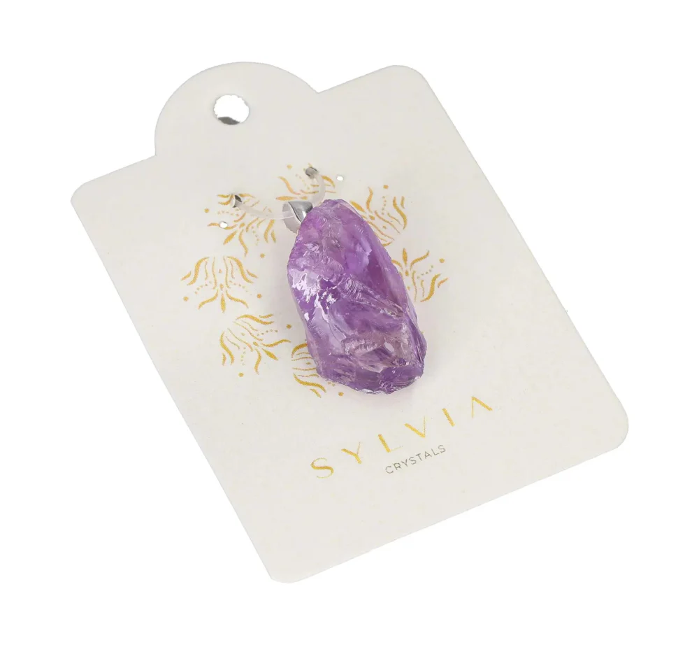Amethyst Pendant Rough Silver 631983 P30 - Image 2