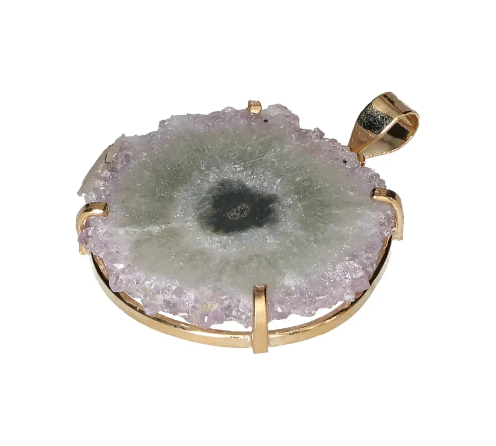 Amethyst Stalactite Claw Pendant Gold 607674 - Image 2