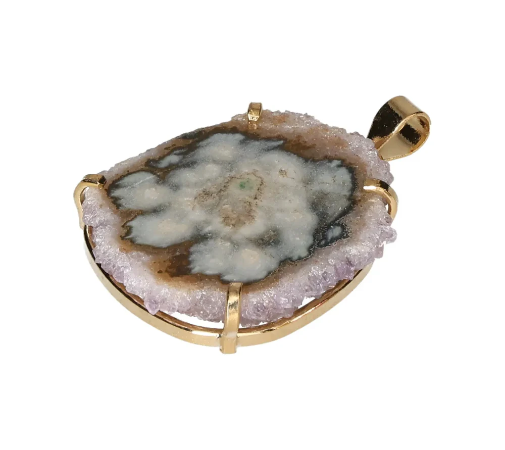 Amethyst Stalactite Claw Pendant Gold 607711 - Image 2