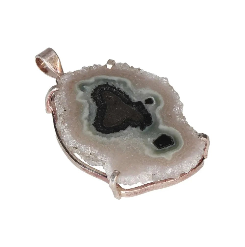 Amethyst Stalactite Claw Pendant Silver 607919 - Image 3