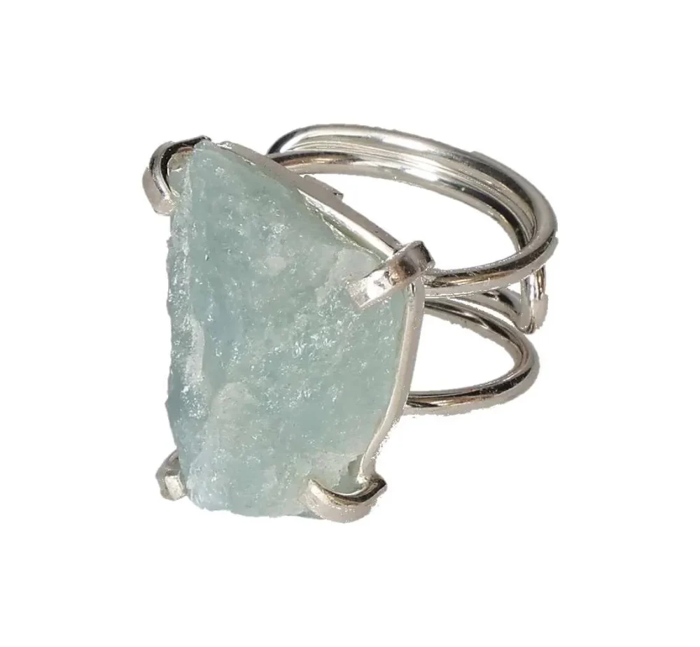 Aquamarine Arc And Wire Ring Silver 600101 P30 - Image 2