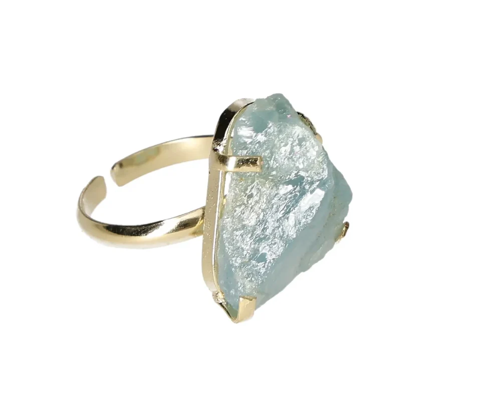 Aquamarine Ring Gold 633390 P30 - Image 3