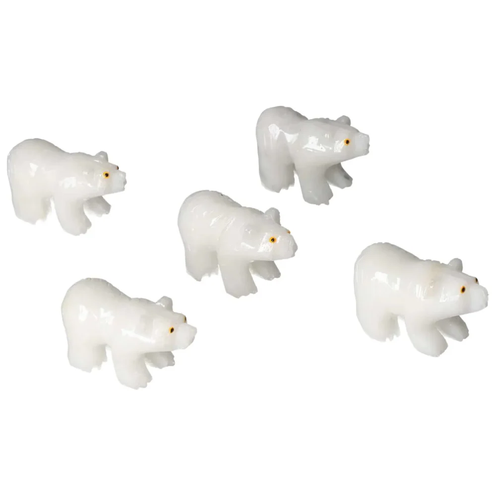 Carved Marble Bear 571555 - Image 10