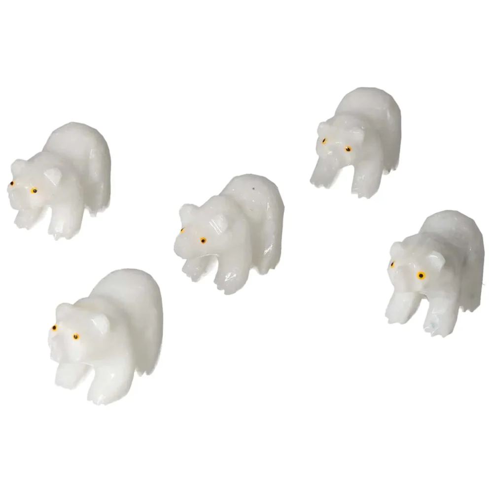 Carved Marble Bear 571555 - Image 12