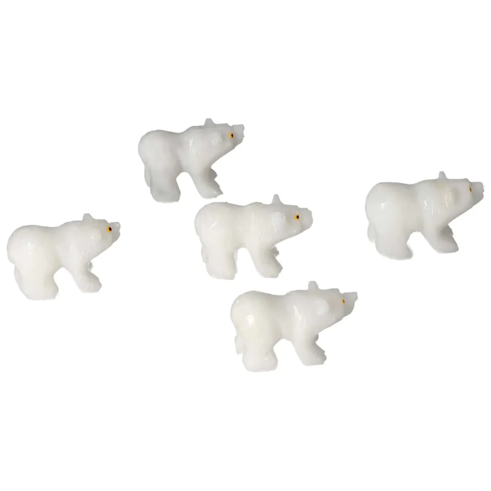 Carved Marble Bear 571555 - Image 16