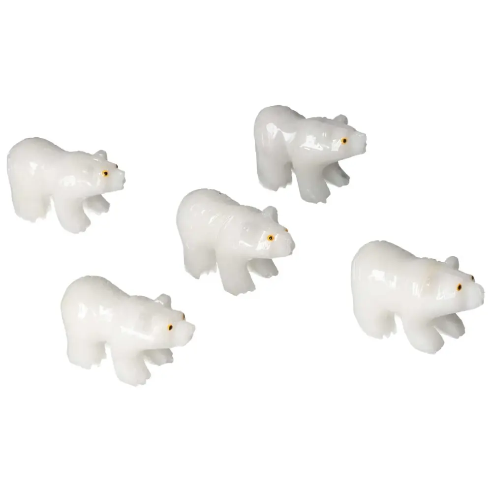 Carved Marble Bear 571555 - Image 2