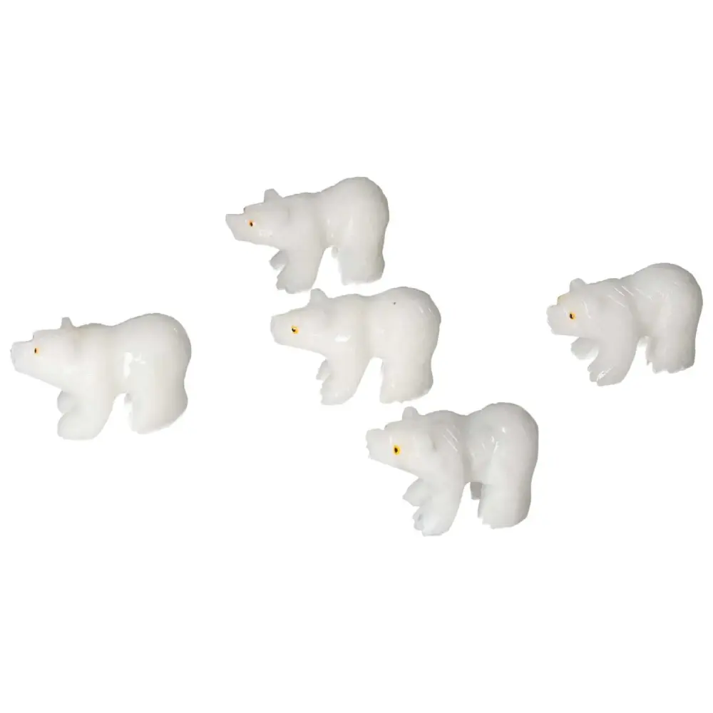 Carved Marble Bear 571555 - Image 5