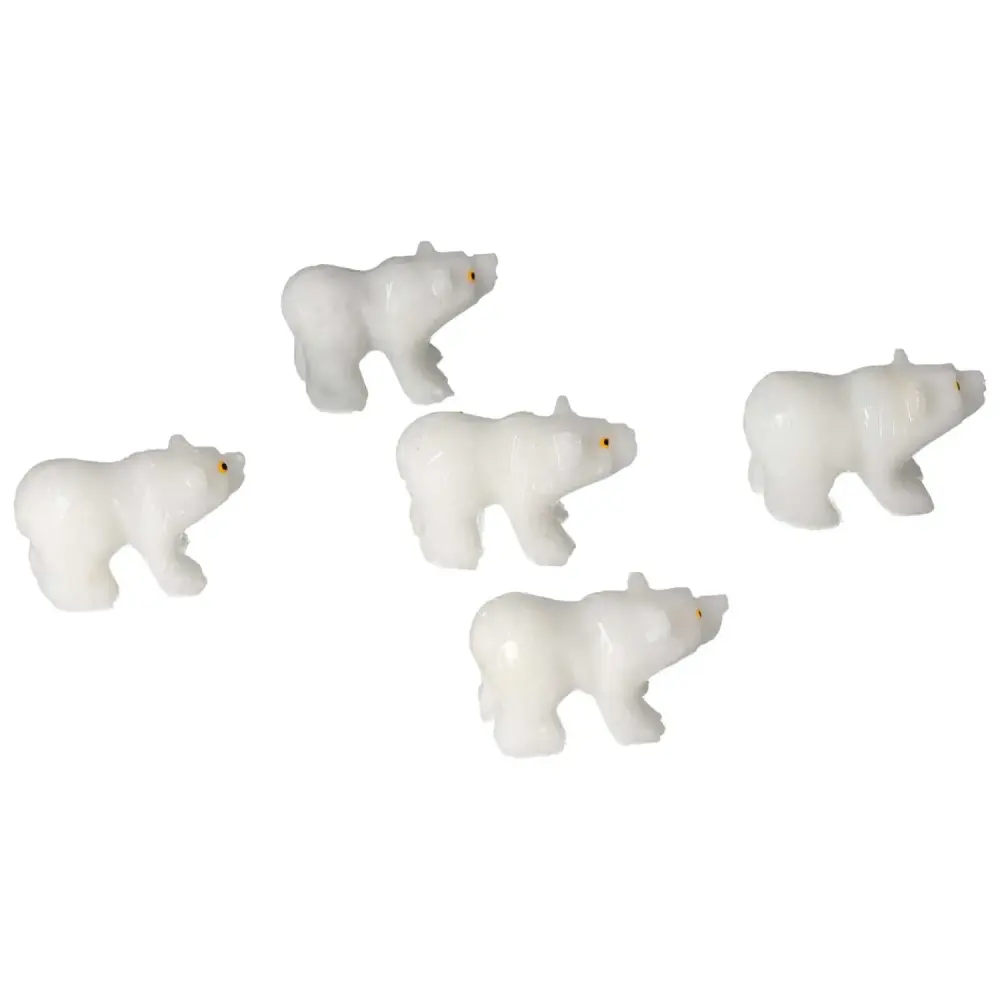 Carved Marble Bear 571555 - Image 8