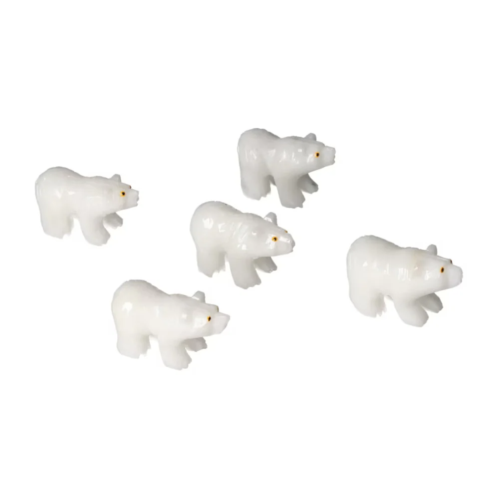 Carved Marble Bear 571555 - Image 9