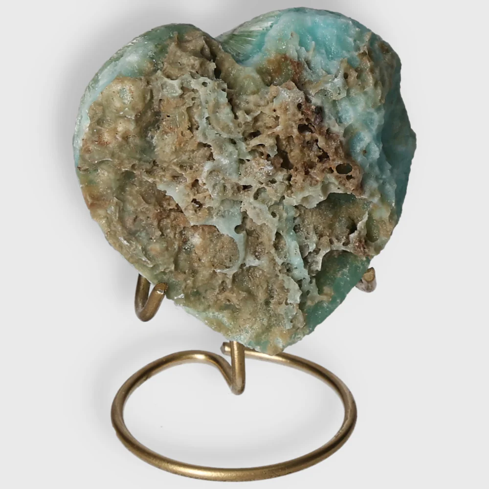 Blue Aragonite Heart 557207 - Image 4