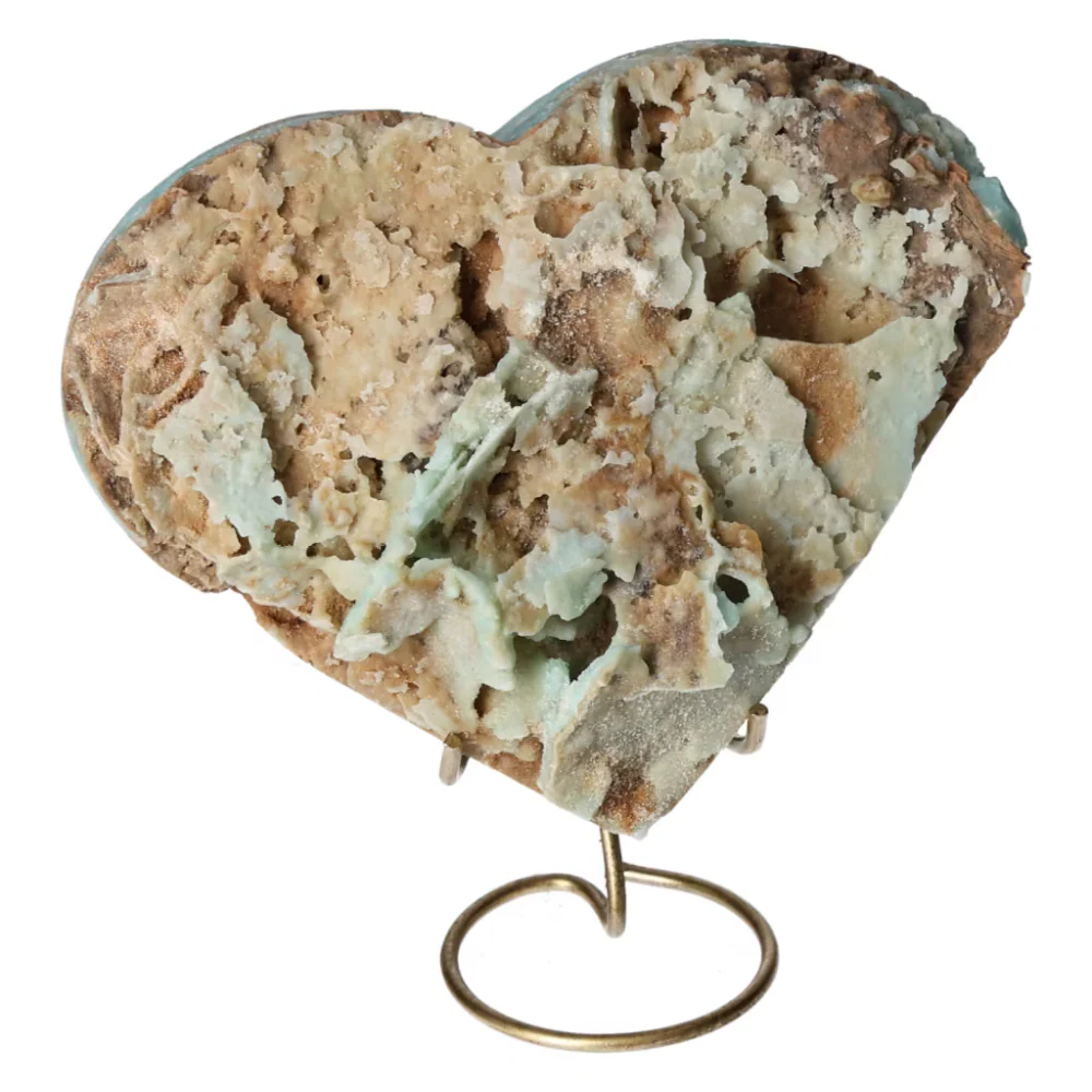Blue Aragonite Heart 557252 - Image 3