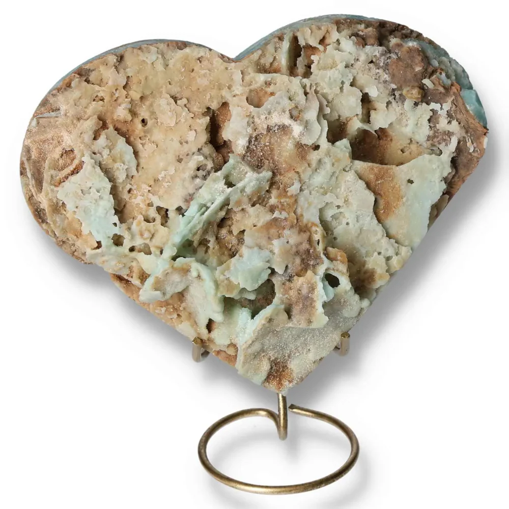 Blue Aragonite Heart 557252 - Image 4