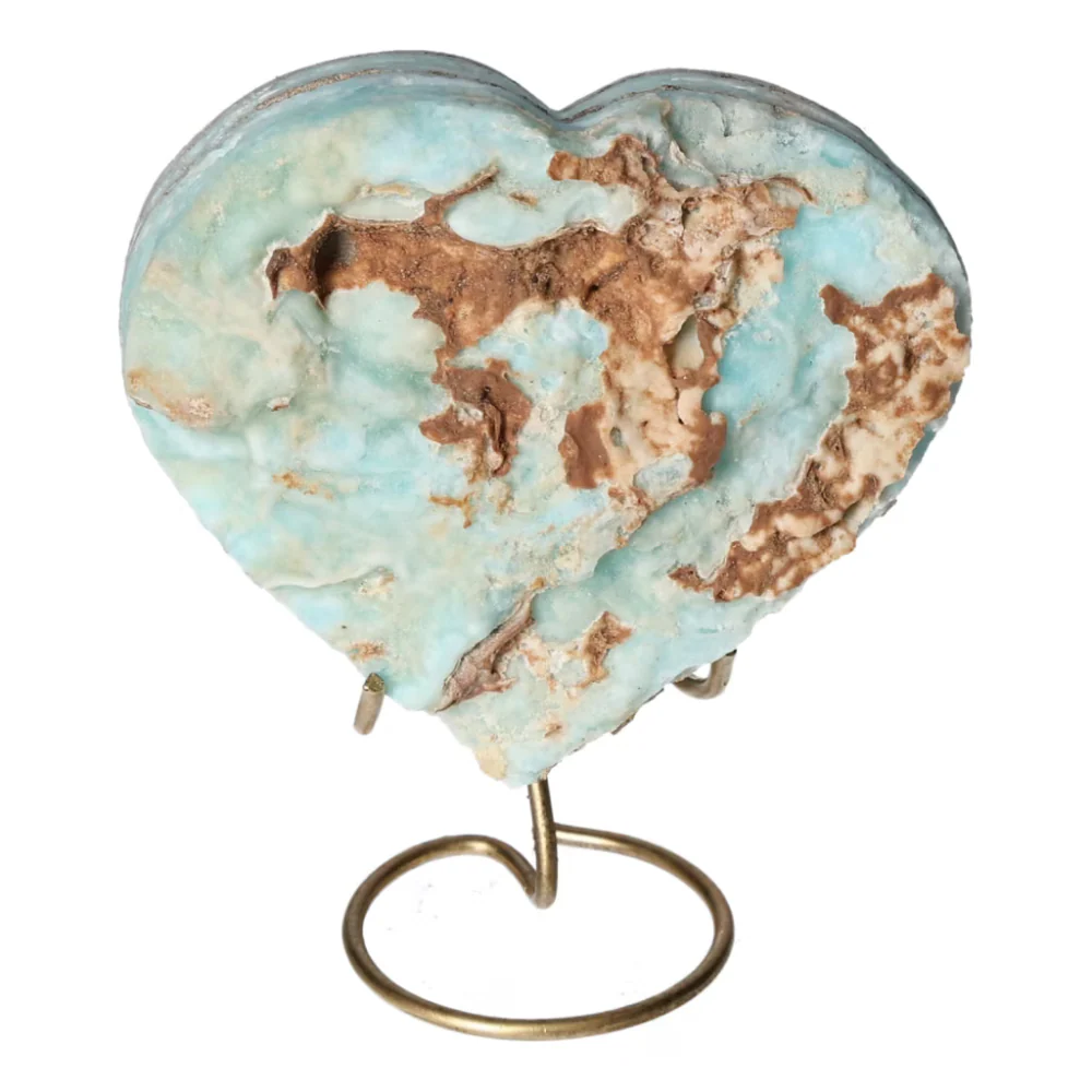 Blue Aragonite Heart 557061 - Image 3