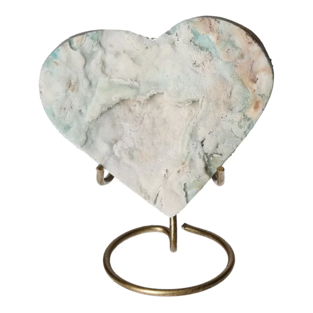 Blue Aragonite Heart 557108 - Image 3