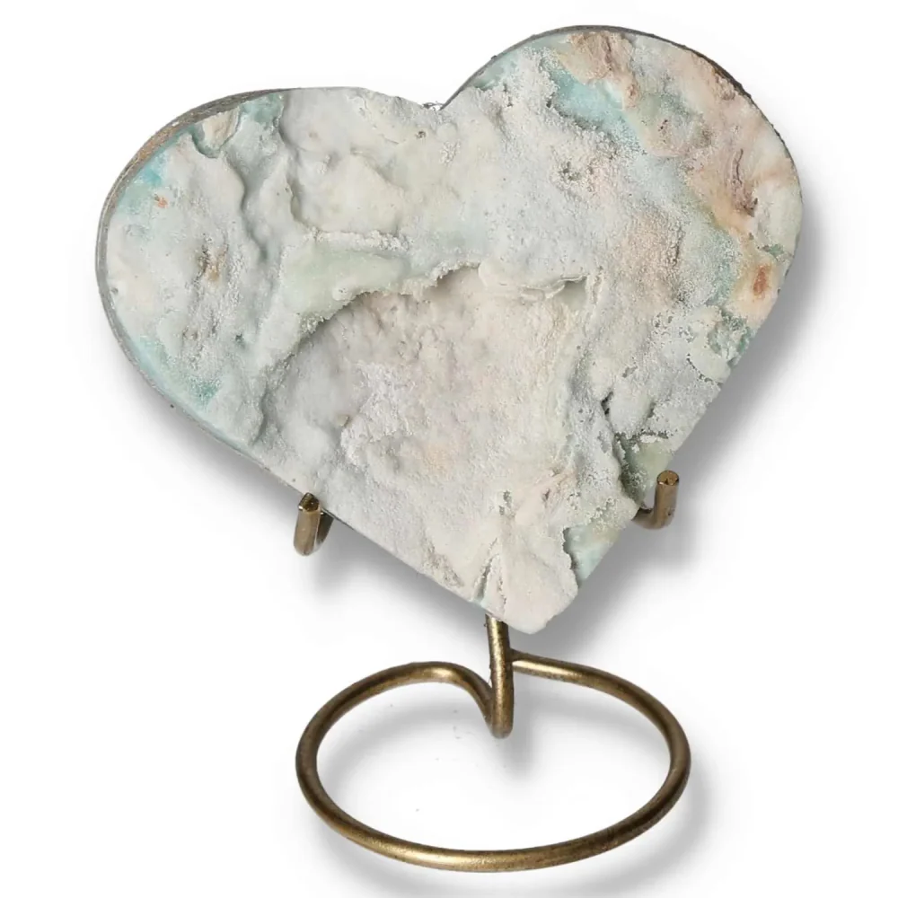 Blue Aragonite Heart 557108 - Image 4