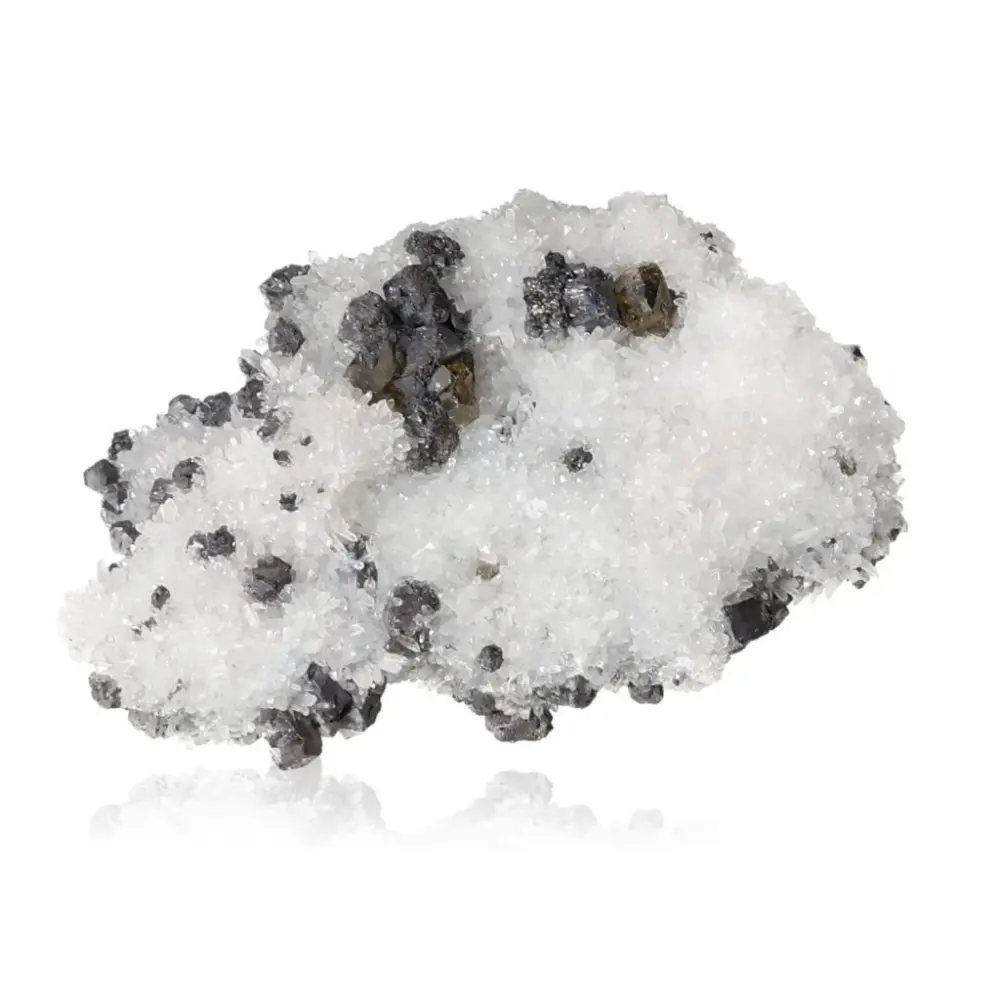 Quartz with Galena and Chalcopyrite 044424