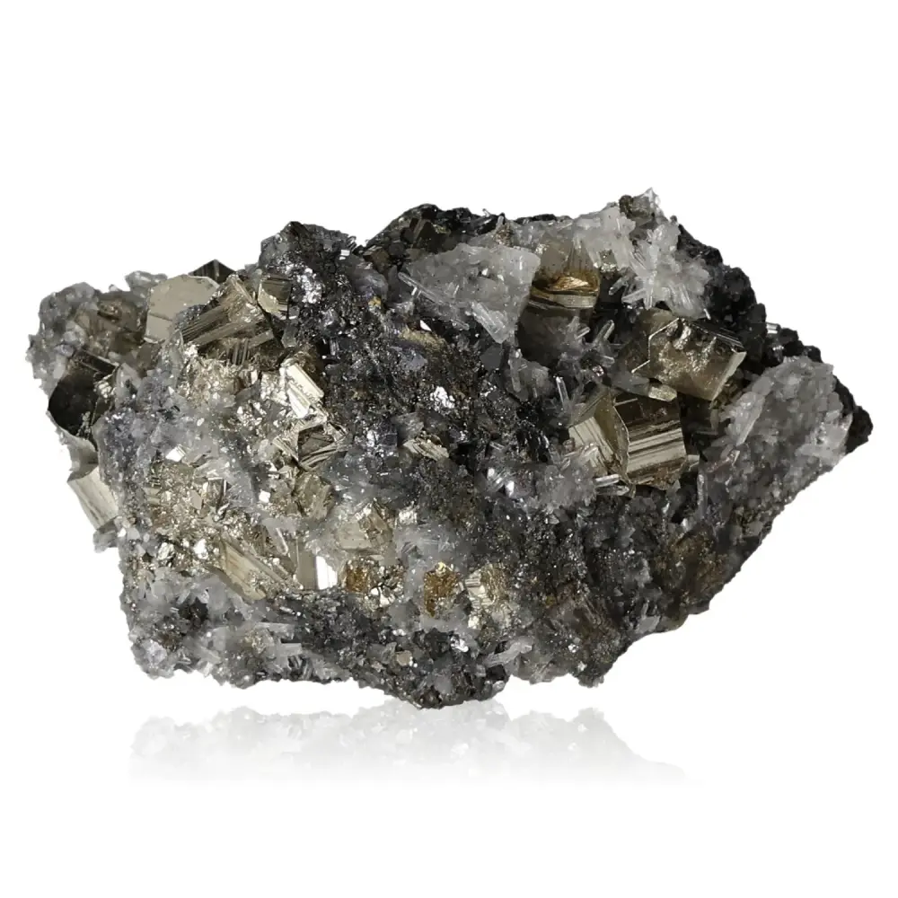 Pyrite with Quartz, Sphalerite and Galena 044615 - Image 2