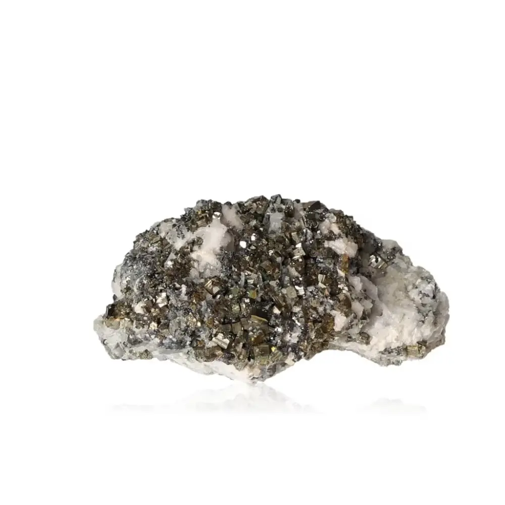 Pyrite with Sphalerite; Quartz and Calcite 052863