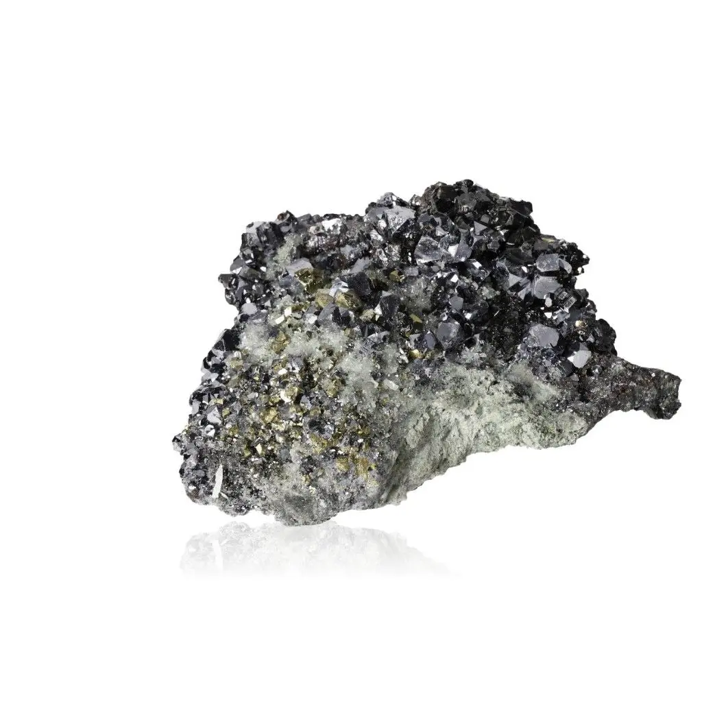 Galena with Sphalerite, Quartz and Chalcopyrite 057417