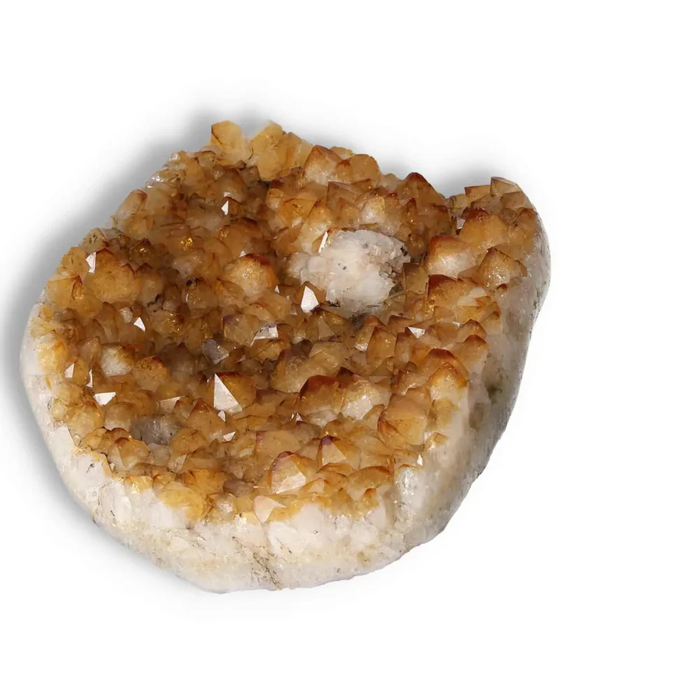 Citrine Druze with Calcite 565271 - Image 12