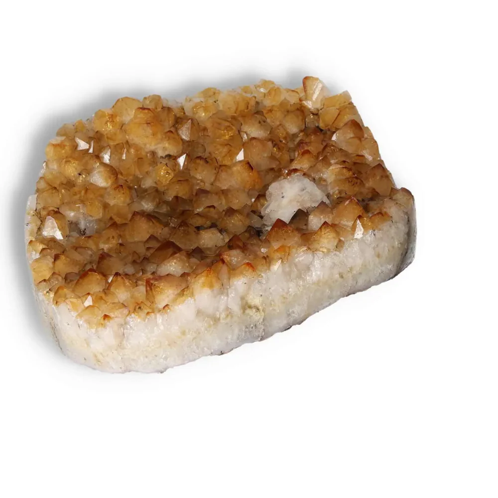 Citrine Druze with Calcite 565271 - Image 13