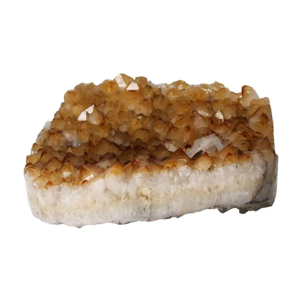 Citrine Druze with Calcite 565271 - Image 2