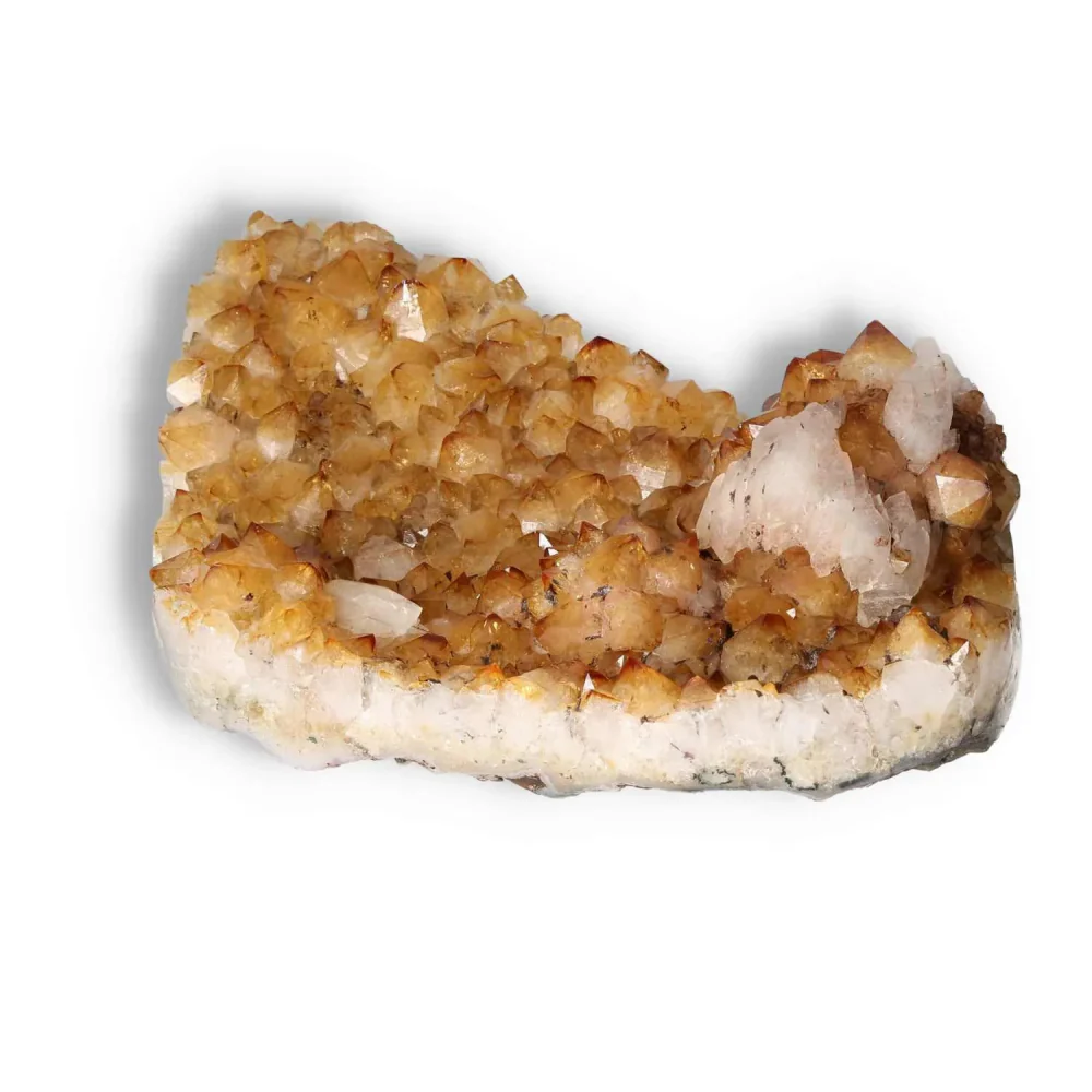 Citrine Druze with Calcite 565288 - Image 14