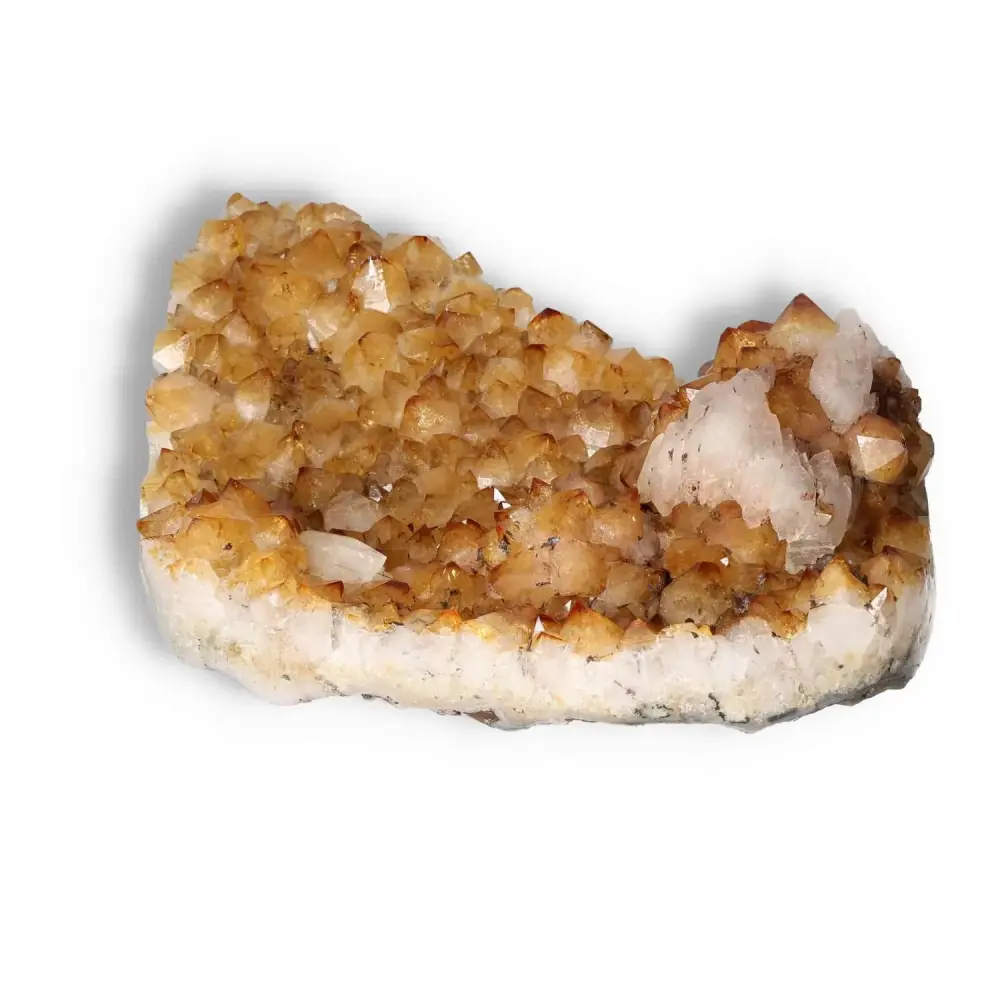 Citrine Druze with Calcite 565288 - Image 6