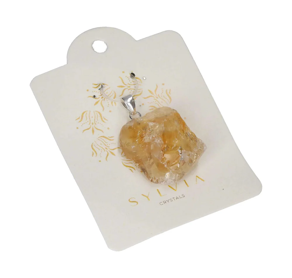 Citrine Pendant Rough M Silver 632133 P30 - Image 2