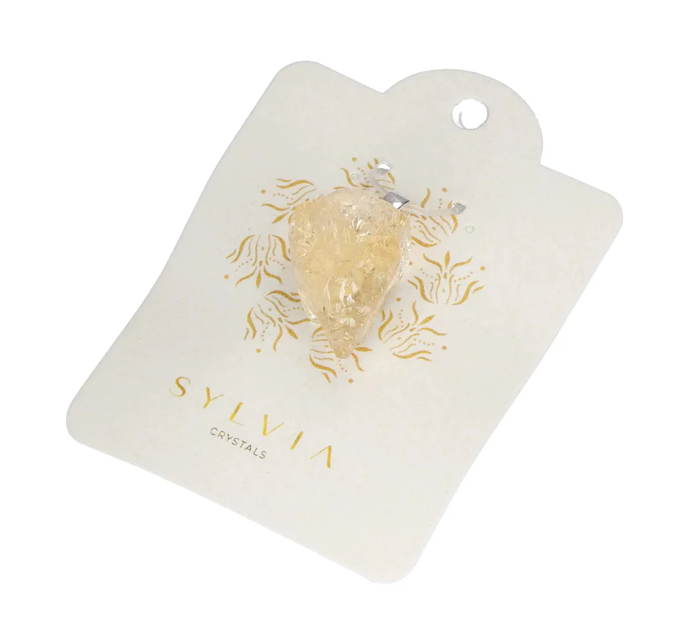 Citrine Pendant Rough S Silver 632126 P30 - Image 3