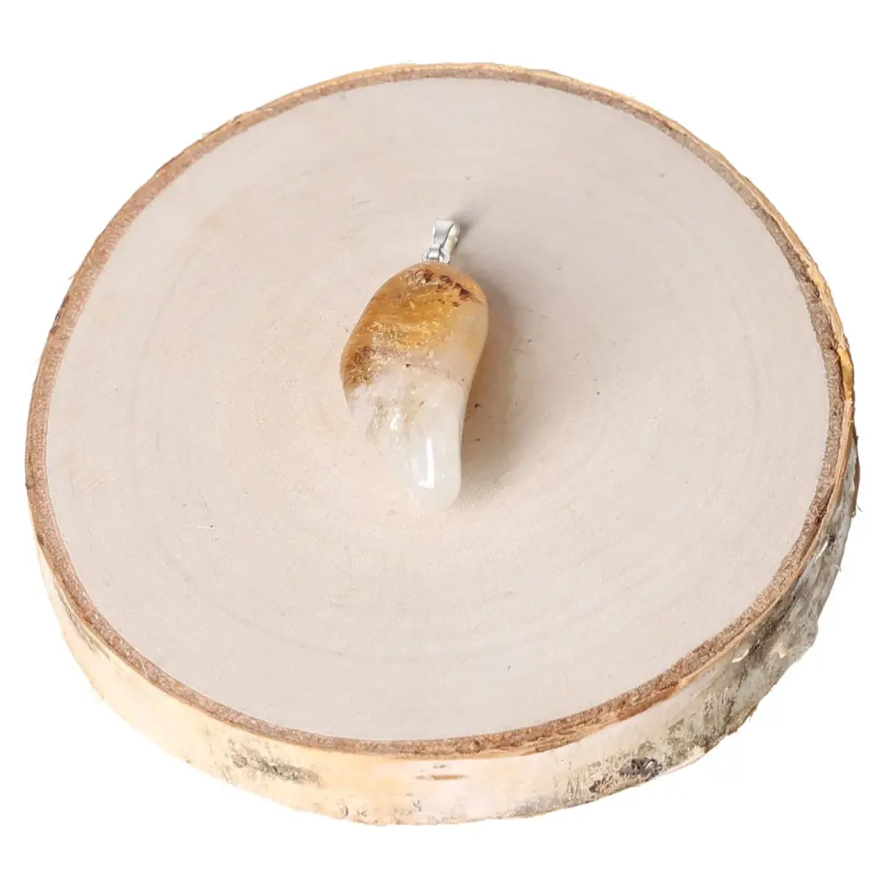 Citrine Quartz AA Tumbled Pendant 555722 P30 - Image 2