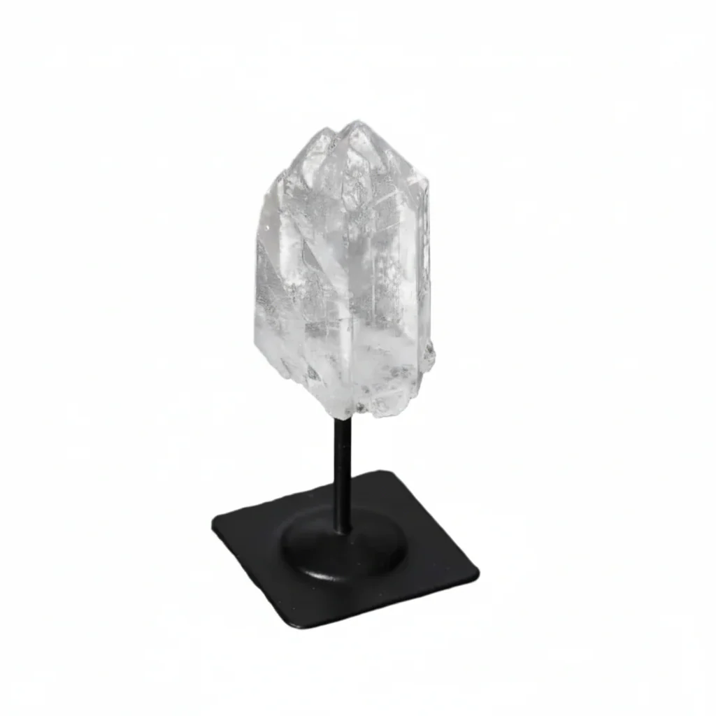 Lemurian Quartz On Metal Stand 580823