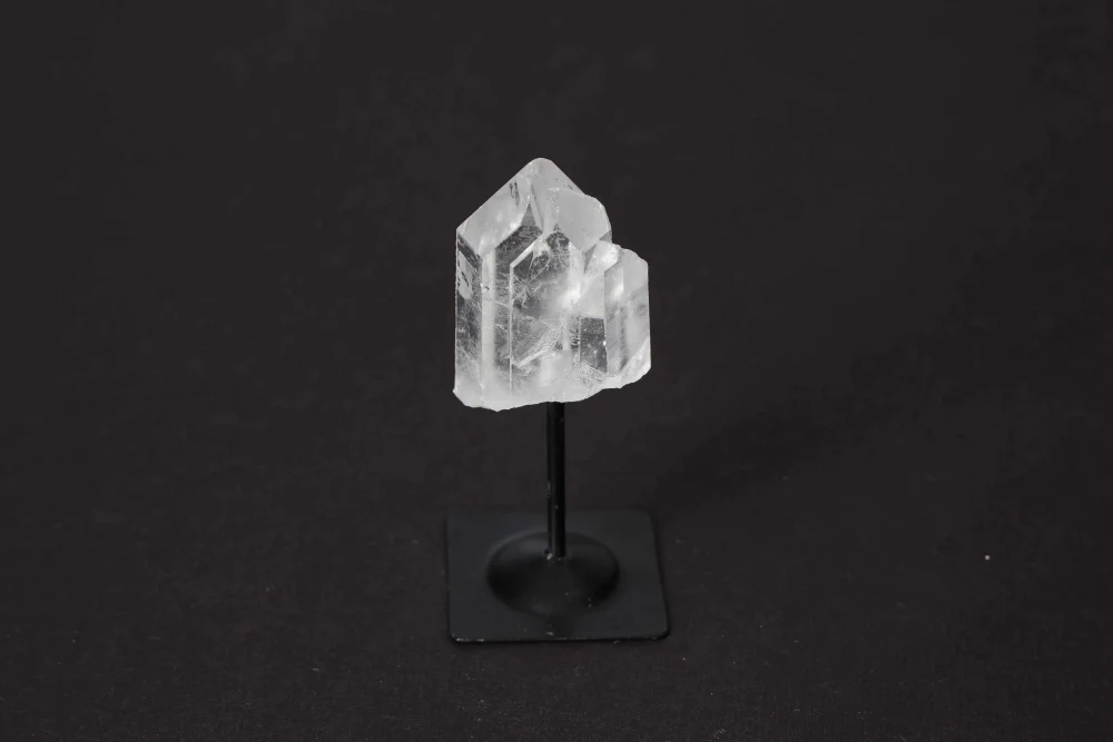 Lemurian Quartz On Metal Stand 580823 - Image 8